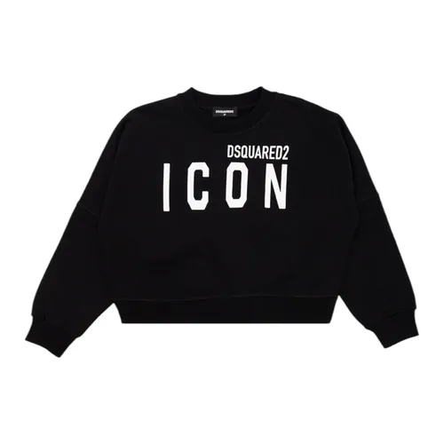 Icon Cropped Sweatshirt - Dsquared2 - Modalova