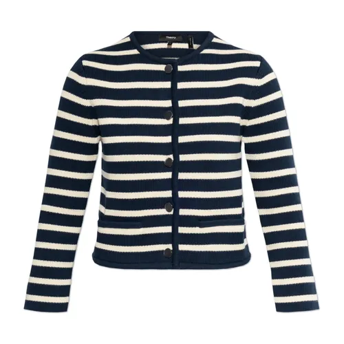 Cardigan with stripe pattern - Theory - Modalova