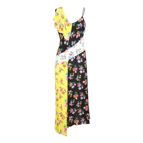 Black Asymmetrical Panel Dress - Msgm - Modalova