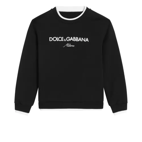 Dark Blue Sweatshirt - Dolce & Gabbana - Modalova