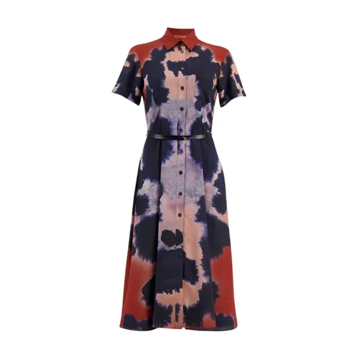 Abstraktes Print A-Linie Midi Kleid - Altuzarra - Modalova