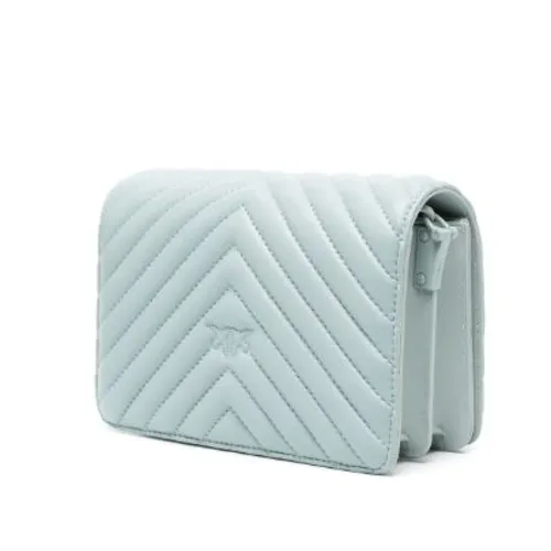 Mini Borsa a Tracolla Love Click Chevron - PINKO - Modalova