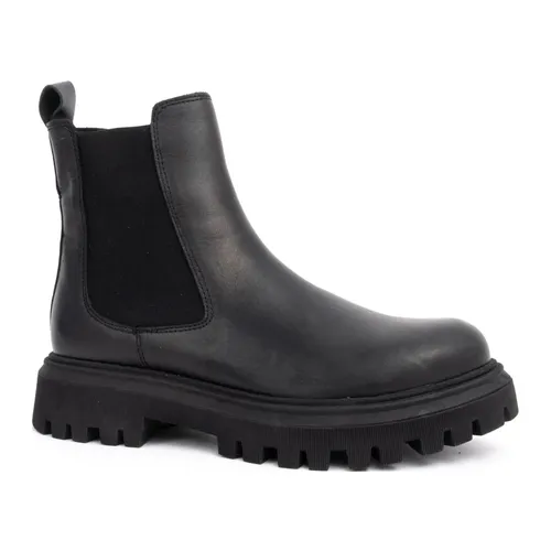 Casual Black Ankle Boots - Sergio Moretti - Modalova