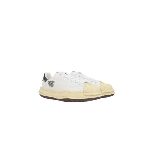 White Canvas Low-Top Sneakers - Mihara Yasuhiro - Modalova