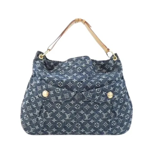 Pre-owned Vintage Denim Shoulder Bag - Louis Vuitton Vintage - Modalova