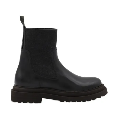 Precious Loop Detail Ankle Boots - Brunello Cucinelli - Modalova