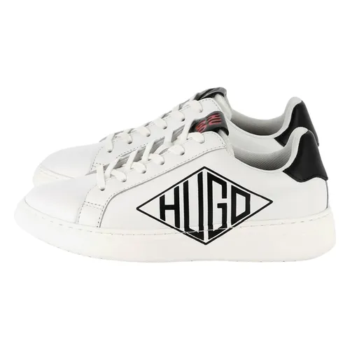 Leather Logo Trainers - Hugo - Modalova
