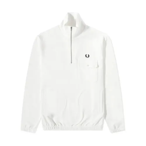Half Zip Funnel Neck Sweatshirt - Fred Perry - Modalova