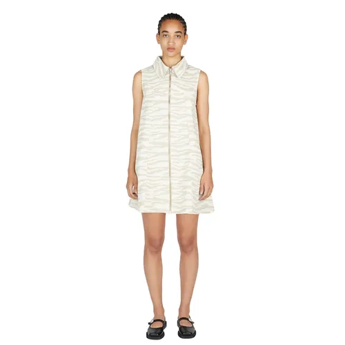 Zebra Print Mini Dress - Ganni - Modalova