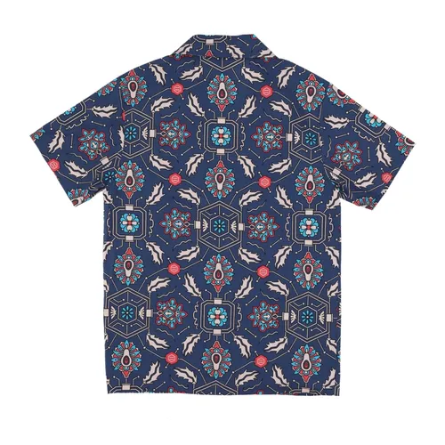 Blue Fronds Tapestry Bowling Shirt - Dolly Noire - Modalova