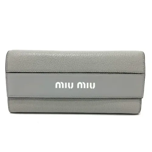 Pre-owned Leather wallets - Miu Miu Pre-owned - Modalova