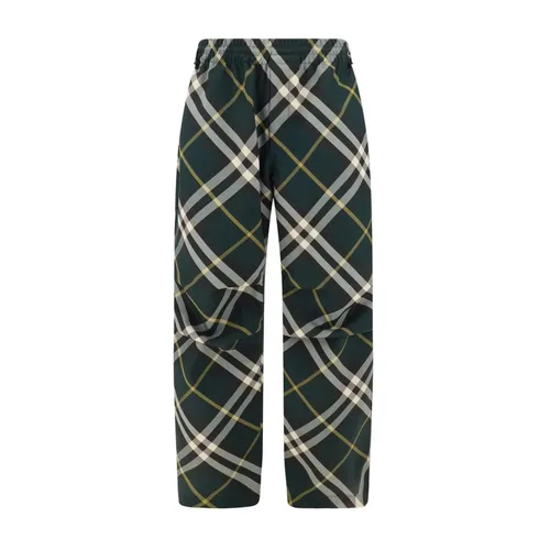 Check Pattern Drawstring Pants with Zippered Pockets - Burberry - Modalova