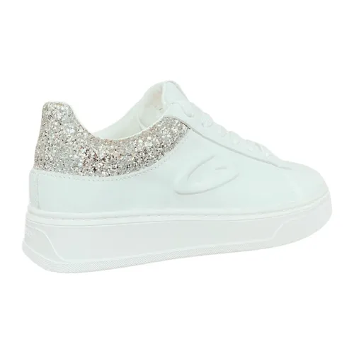 White Low Top Sneakers - Alberto Guardiani - Modalova