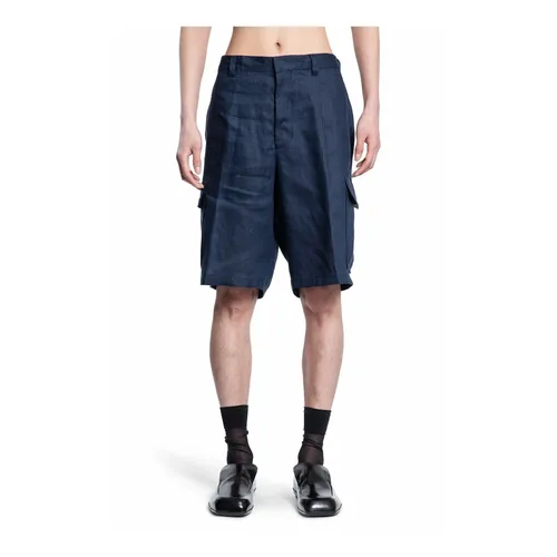 Linen Bermuda - Prada - Modalova