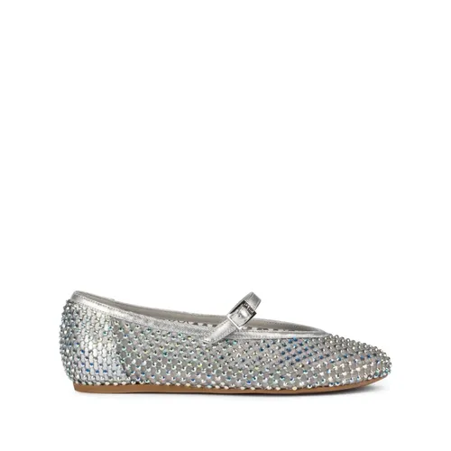 Silver Crystal PVC Nylon Leather Sandals - Le Silla - Modalova