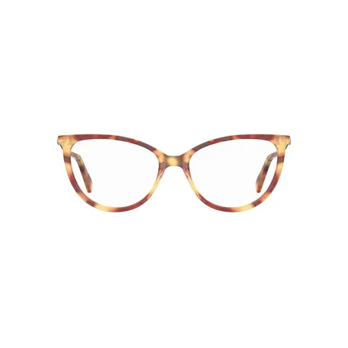 Brown Acetate Frame Glasses - Love Moschino - Modalova