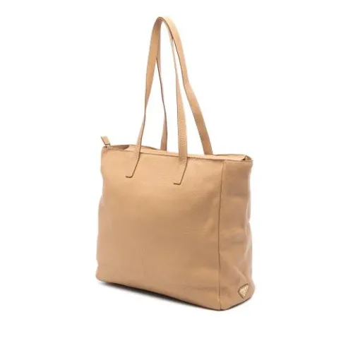 Pre-owned Leather Tote - Prada Vintage - Modalova