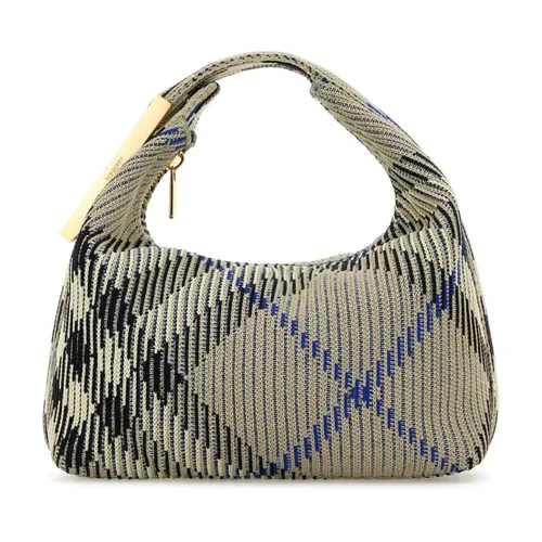 Embroidered Nylon Mini Peg Handbag - Burberry - Modalova
