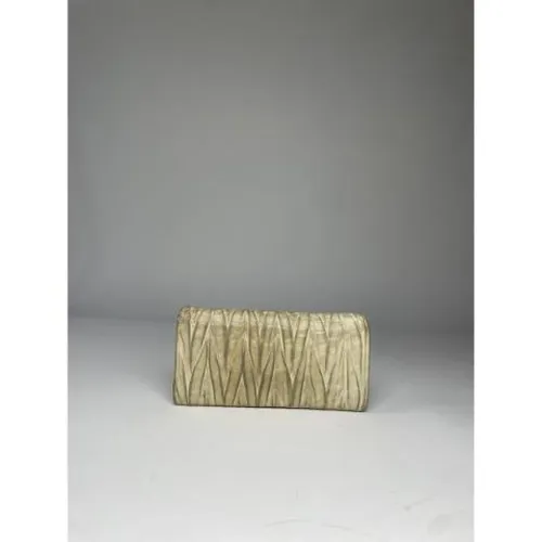 Pre-owned Leather Wallet - Miu Miu Pre-owned - Modalova
