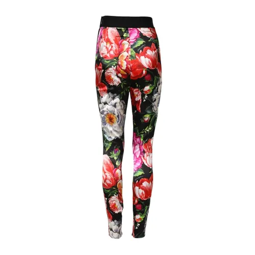 Floral Legging Stretch Waist Pants - Dolce & Gabbana - Modalova
