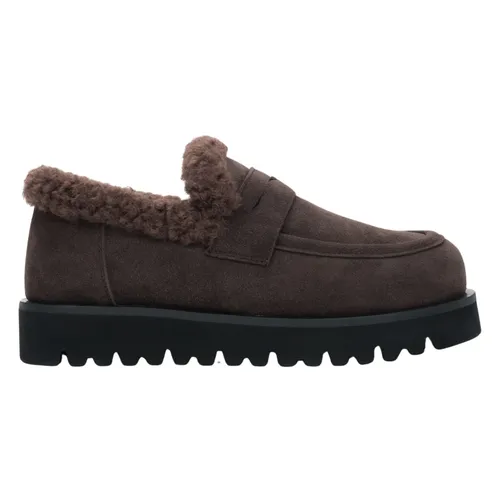 High Loafers with Fur Lining - Estro - Modalova