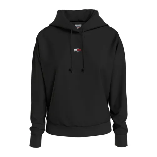 Logo Black Cotton T-shirt - Tommy Hilfiger - Modalova