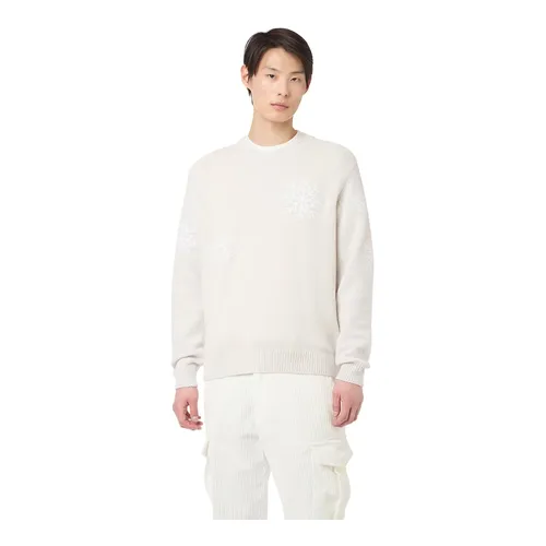 Snowflake Embroidered Wool Sweater - Eleventy - Modalova