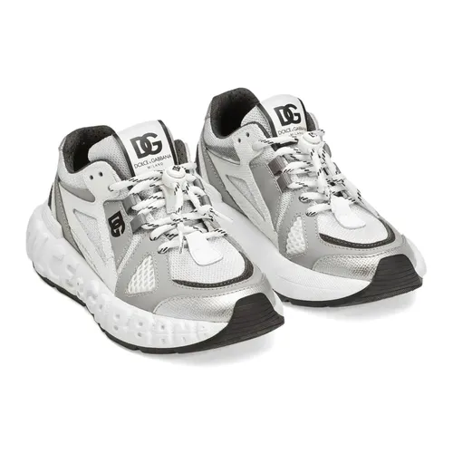Low Top Sneaker Grey/White - Dolce & Gabbana - Modalova