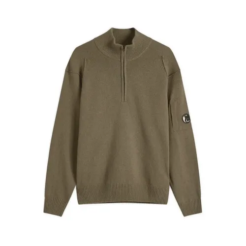 Maglia in Lambswool con Mezza Zip - C.P. Company - Modalova