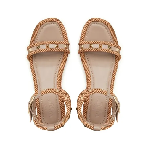 Rockstud Flatform Sandal - Valentino Garavani - Modalova