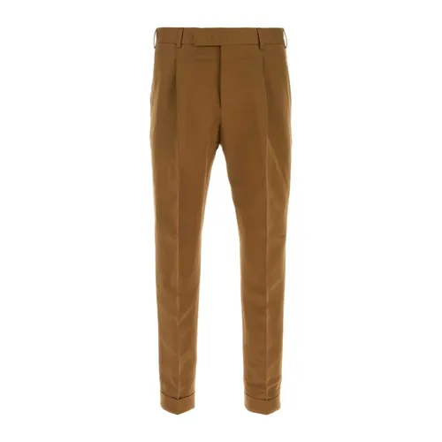 Biscuit Linen Blend Pant - PT Torino - Modalova