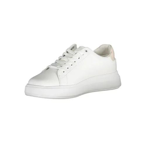 White Leather Women Sneaker - Calvin Klein - Modalova
