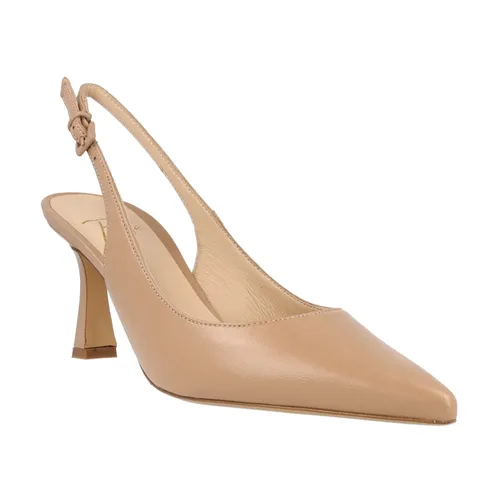 Nude Leather Pumps - Roberto Festa - Modalova