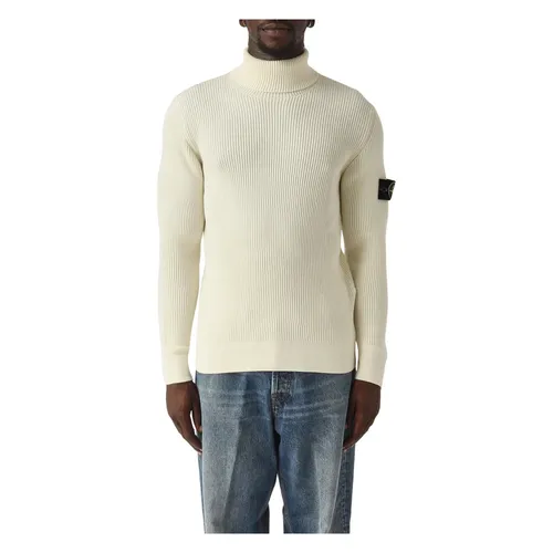 Finely Ribbed Turtleneck - Stone Island - Modalova
