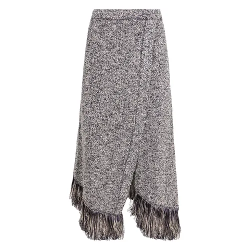 Fringed Wrap Skirt with Cotton Blend - Rabanne - Modalova