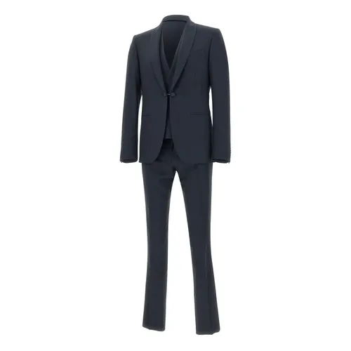 Wool Three-piece Suit - Corneliani - Modalova