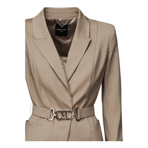 Belted Jacket with Logoed Buckle - Guess - Modalova