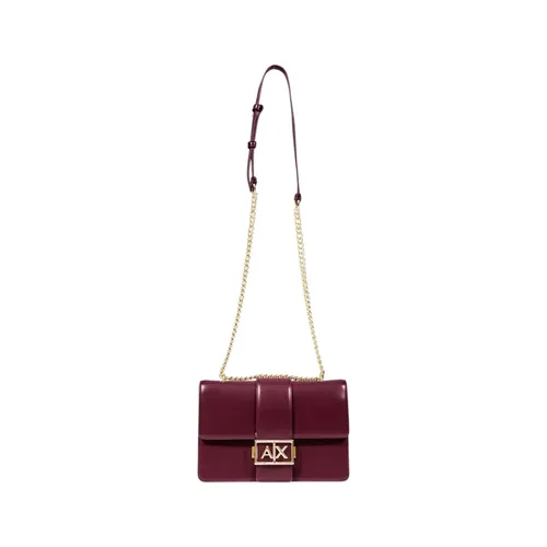 Hook Button Shoulder Bag with Inside Pockets - Armani Exchange - Modalova