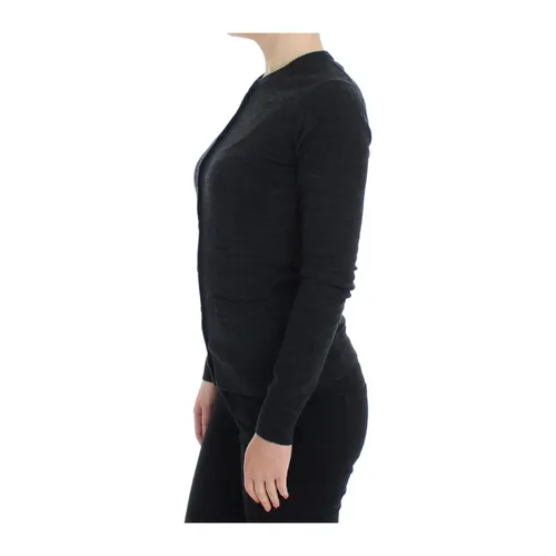 Elegant Gray Wool Cardigan Sweater - Dolce & Gabbana - Modalova