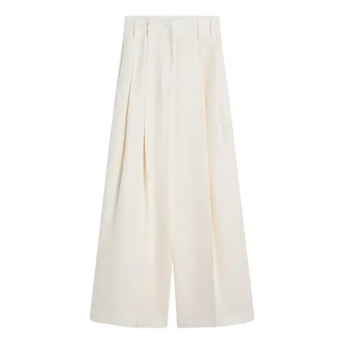 Cream Palazzo Trousers - Jil Sander - Modalova