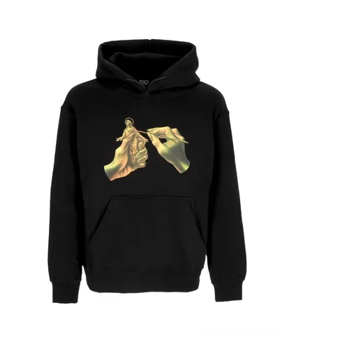 Black Hoodie with Kangaroo Pocket - Propaganda - Modalova