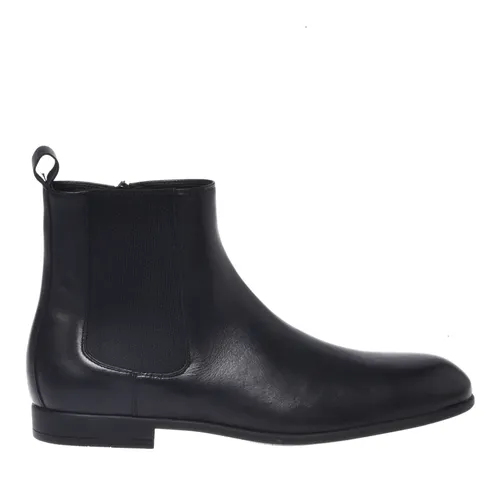 Black leather ankle boots - Baldinini - Modalova