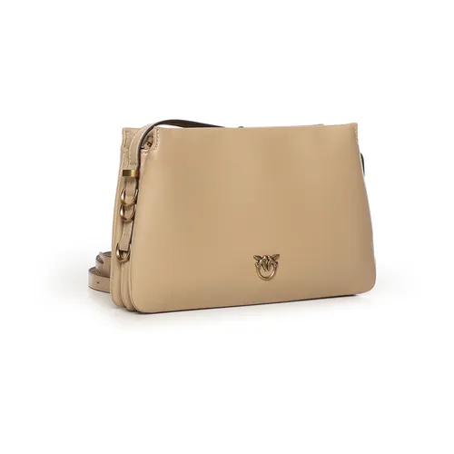 Mini One, Two, Three Leather Crossbody Bag - Pinko - Modalova