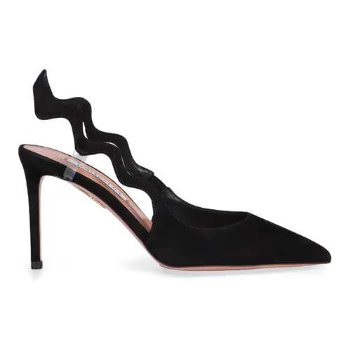 Black Suede Stiletto Heels - Aquazzura - Modalova