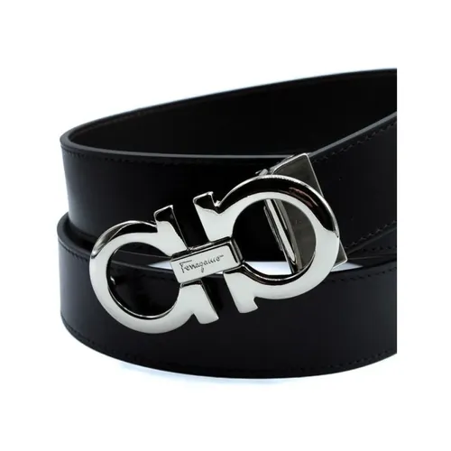 Reversible Leather Belt - Ferragamo - Modalova