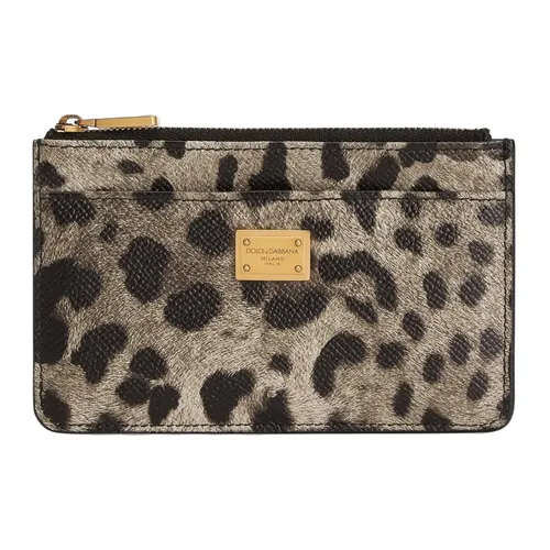 Leopard Print Zip Wallet - Dolce & Gabbana - Modalova