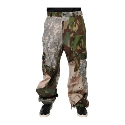 Patchwork Cargo Pants - Dolce & Gabbana - Modalova
