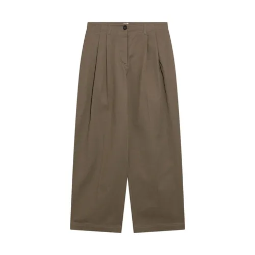 Relaxed Twill Trousers - TotêMe - Modalova
