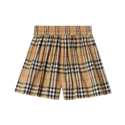 Check-pattern Cotton Shorts - Burberry - Modalova