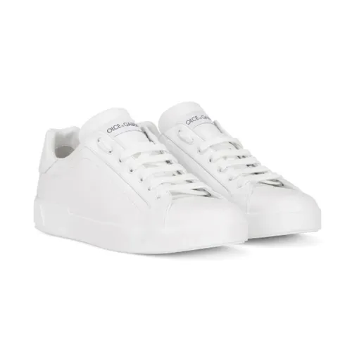 White Low-Top Sneakers - Dolce & Gabbana - Modalova